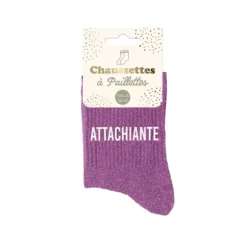 Paire de chaussettes à paillettes pour femme - Modèle au choix