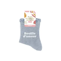 Paire de chaussettes à paillettes pour fille - Taille 25/30 - Modèle au choix