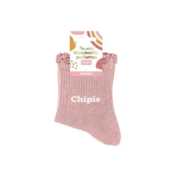 Paire de chaussettes à paillettes pour fille - Taille 25/30 - Modèle au choix