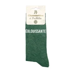 Paire de chaussettes à paillettes pour femme - Modèle au choix