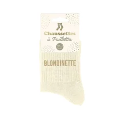 Paire de chaussettes à paillettes pour femme - Modèle au choix