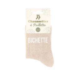 Paire de chaussettes à paillettes pour femme - Modèle au choix