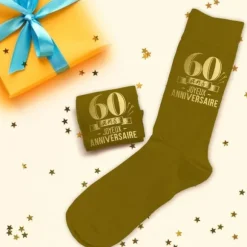 Paire de chaussettes pour homme pour anniversaire - Âge au choix