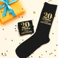 Paire de chaussettes pour homme pour anniversaire - Âge au choix