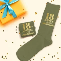 Paire de chaussettes pour homme pour anniversaire - Âge au choix