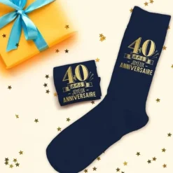Paire de chaussettes pour homme pour anniversaire - Âge au choix