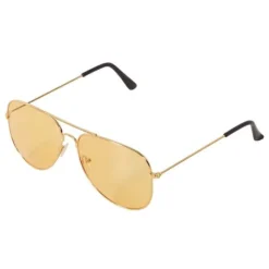 Paire de lunettes de rockeur jaune