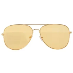 Paire de lunettes de rockeur jaune
