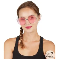 Paire de lunettes d'hippie - Couleur Rose