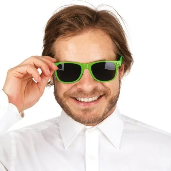 Paire de lunettes fantaisie à strass multicolores