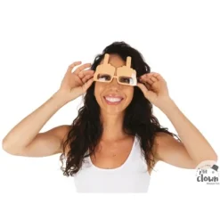 Paire de lunettes humoristique avec doigts d'honneur
