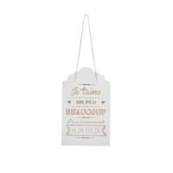 Pancarte Blanche - Collection "Je T'Aime"