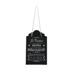 Pancarte Noire - Collection "Je T'Aime"