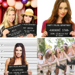 20 Pancartes d'arrestations Photobooth pour Femmes