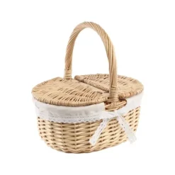 Panier de pique-nique en osier - 28 x 20 x 29 cm