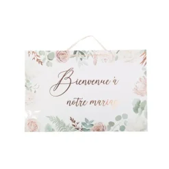 Panneau Bienvenue - Collection Peony