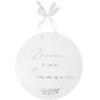 Panneau "Bienvenue à ma communion" FSC® - Diamètre 38 cm - Collection Communion Blanc et Or