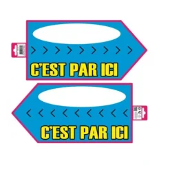 Panneau Flèche Directionnelle - Bleu
