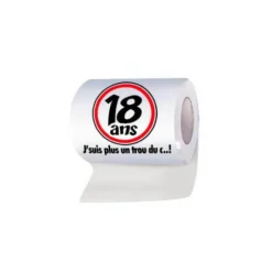 Papier toilette humoristique anniversaire : 18 ans