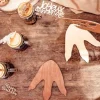 6 pas de dinosaure en bois - Collection Dinosaure Kraft