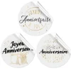 18 Pastilles autocollantes Joyeux Anniversaire