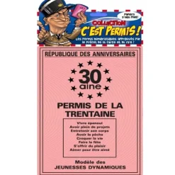 Permis de la 30 aine