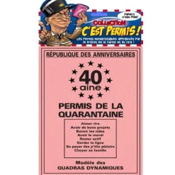Permis de la 40 aine