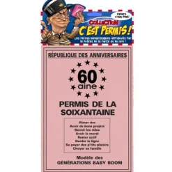 Permis de la 60 aine