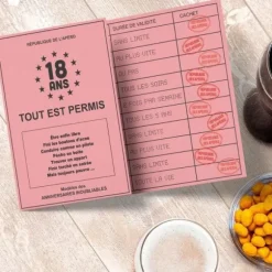 Permis humoristique d'anniversaire - Âge au choix