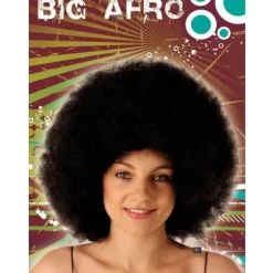 Perruque Big Afro Noire - Adulte