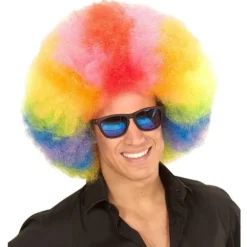 Perruque Clown Afro Multicolore