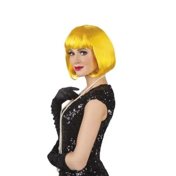 Perruque de Cabaret pour Femme - Jaune