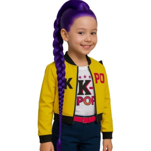 Perruque de Chanteuse KPop pour fille