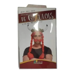 Perruque de Gaulois Rousse avec Moustache pour adulte