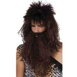 Perruque et Barbe d'Homme des Cavernes