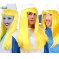 Perruque Schtroumpfette Jaune