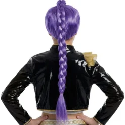 Perruque violette de Chanteuse KPop pour fille