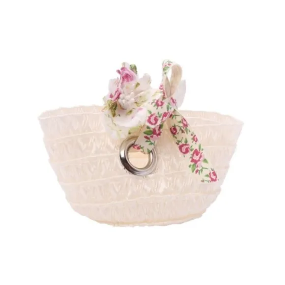 Petite panière à anneaux - Blanc
