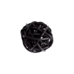 Petites Boules en Rotin x12 - Noir