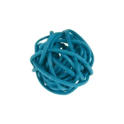 Petites Boules en Rotin x12 - Turquoise