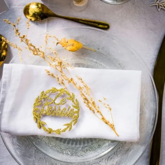 2 Petites Couronnes - Le Parrain - Paillettes Or