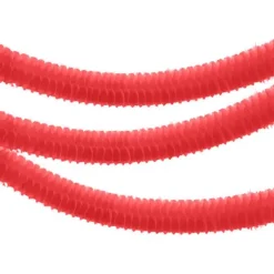 Petites Guirlandes en Papier "Boa" Rouge