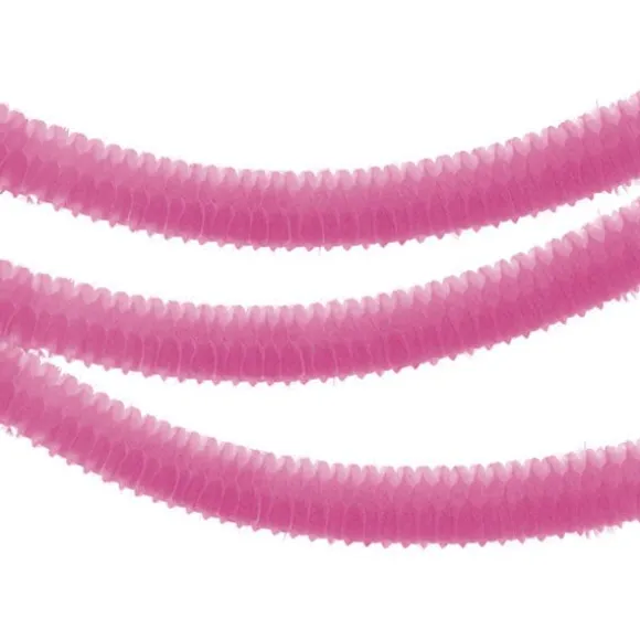 Petites Guirlandes en Papier "Boa" Rose Fuchsia