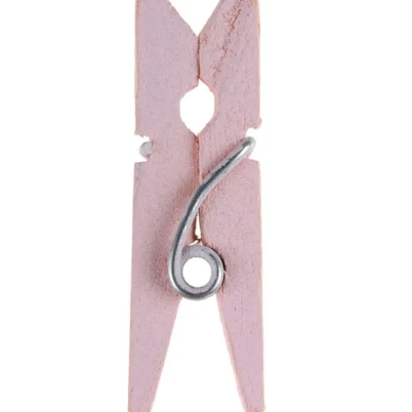 12 Petites Pinces en Bois - Rose