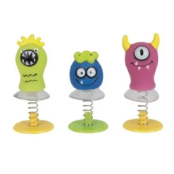 4 petits jouets monstres à ressort
