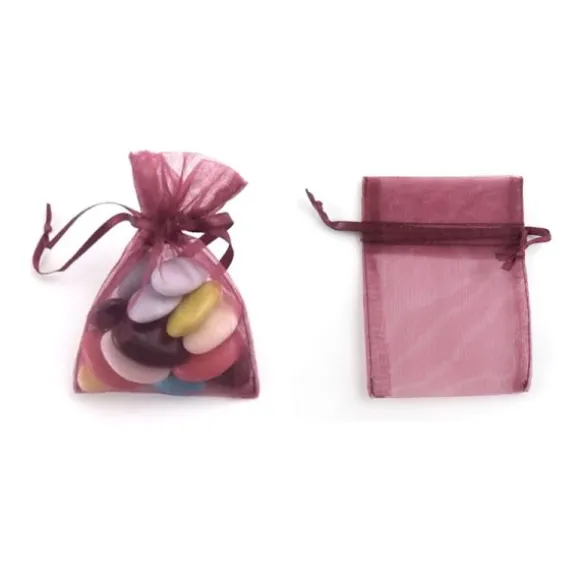 Petits sachets en organdi x10 - Coloris au choix