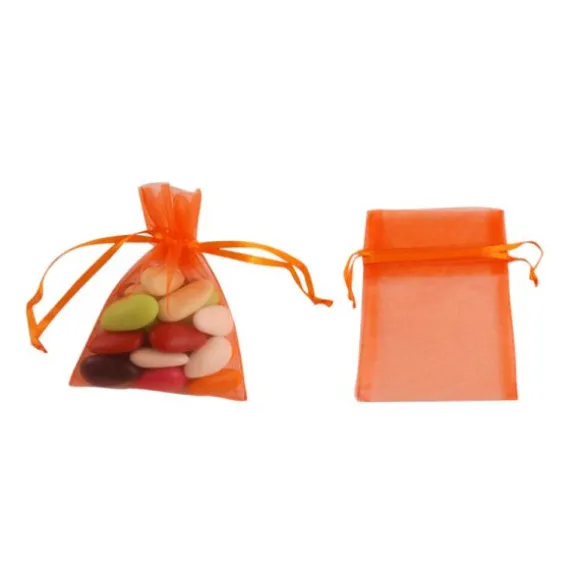 Petits sachets en organdi x10 - Coloris au choix