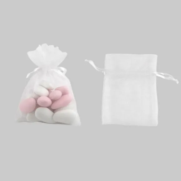 Petits sachets en organdi x10 - Coloris au choix