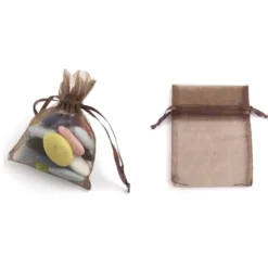 Petits sachets en organdi x10 - Coloris au choix