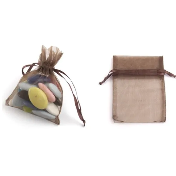 Petits sachets en organdi x10 - Coloris au choix